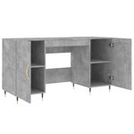 Casa si Gradina - Mobilier - Mese si birouri - Birouri - Birou, gri beton, 140x50x75 cm, lemn compozit - Infinity.ro
