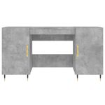 Casa si Gradina - Mobilier - Mese si birouri - Birouri - Birou, gri beton, 140x50x75 cm, lemn compozit - Infinity.ro