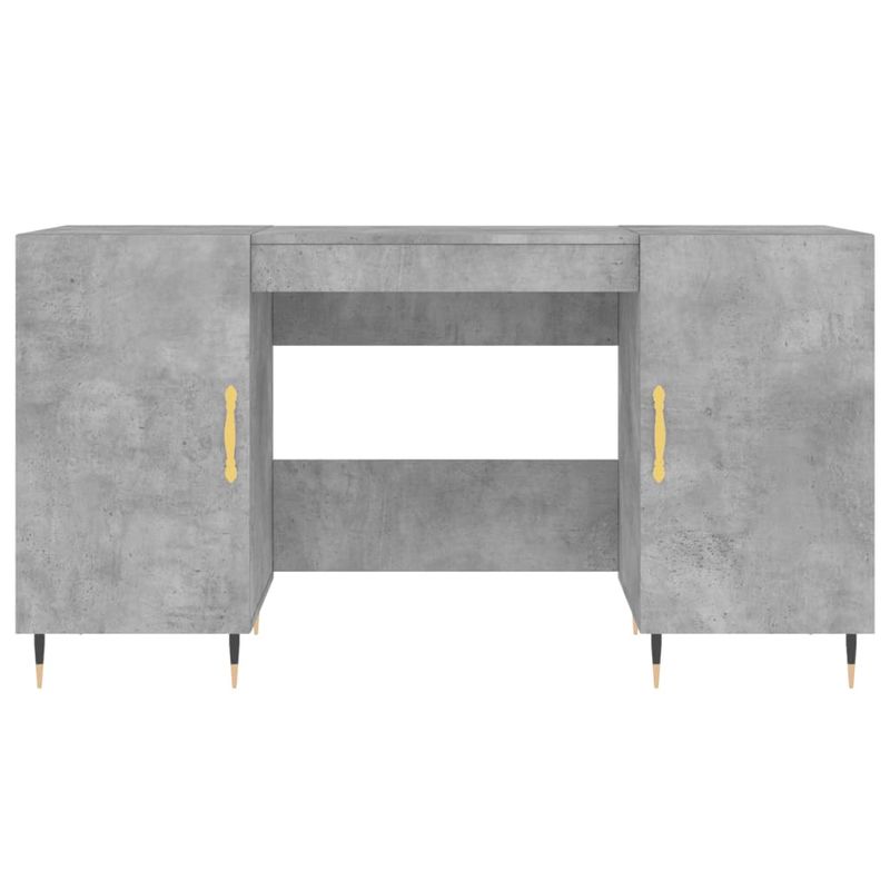 Casa si Gradina - Mobilier - Mese si birouri - Birouri - Birou, gri beton, 140x50x75 cm, lemn compozit - Infinity.ro