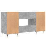 Casa si Gradina - Mobilier - Mese si birouri - Birouri - Birou, gri beton, 140x50x75 cm, lemn compozit - Infinity.ro