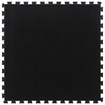 Sport si Outdoor - Fitness - Accesorii fitness - Saltele fitness - Placa de podea din cauciuc, negru, 12 mm, 100x100 cm - Infinity.ro