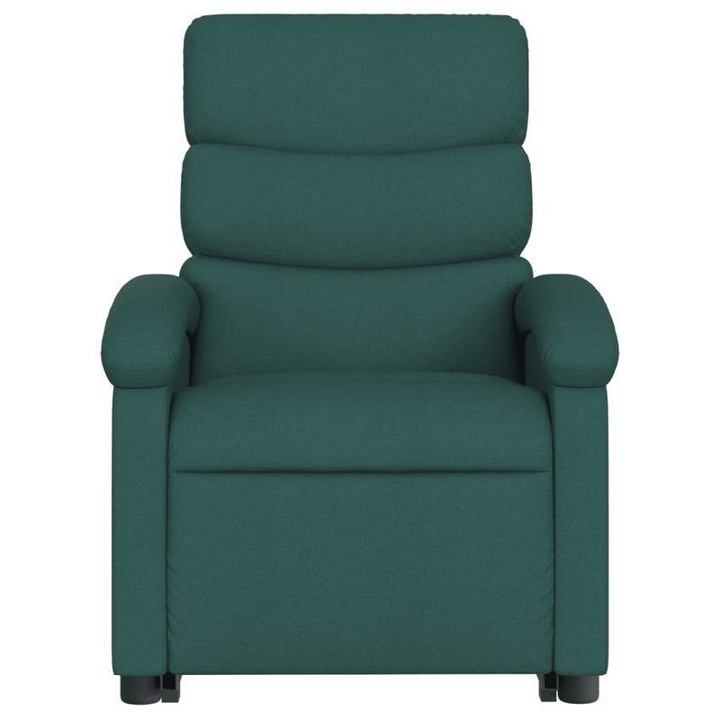 Casa si Gradina - Mobilier - Scaune si fotolii - Fotolii - Fotoliu electric rabatabil cu ridicare, verde inchis, textil - Infinity.ro