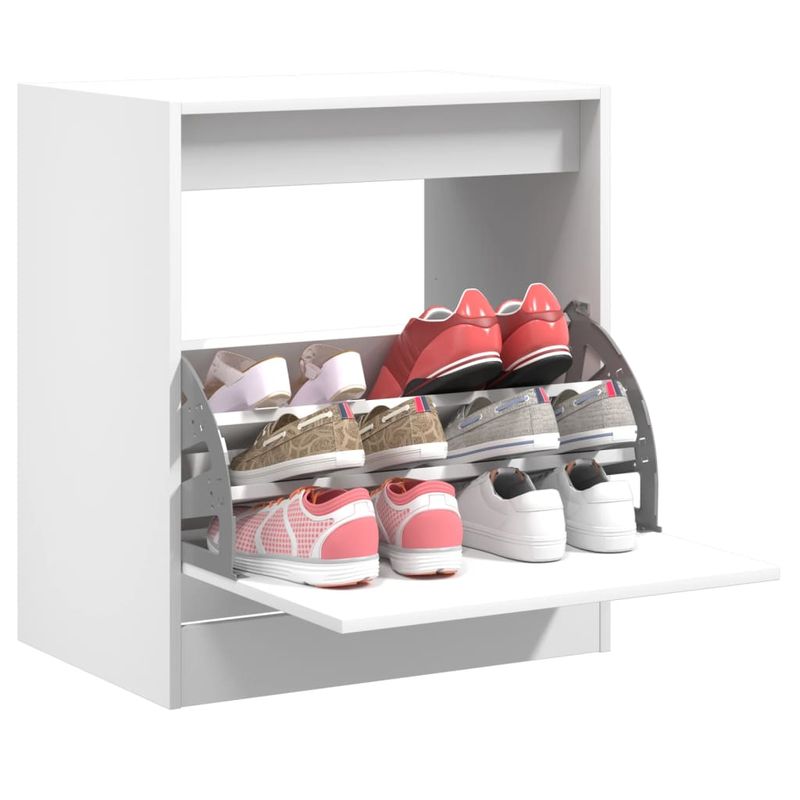 Casa si Gradina - Mobilier - Organizare si depozitare - Organizator incaltaminte - Pantofar, alb, 60x42x69 cm, lemn prelucrat - Infinity.ro