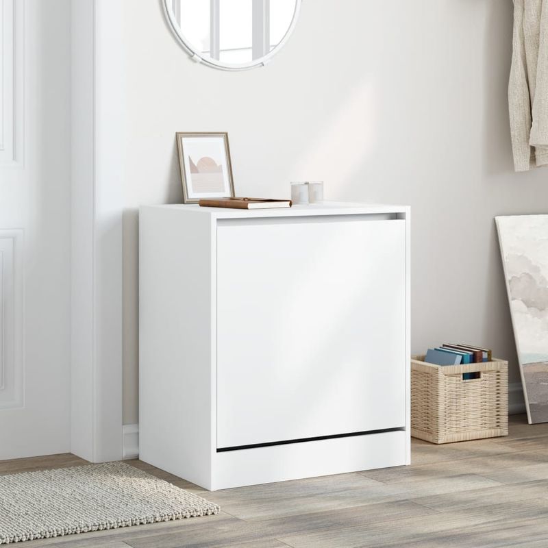Casa si Gradina - Mobilier - Organizare si depozitare - Organizator incaltaminte - Pantofar, alb, 60x42x69 cm, lemn prelucrat - Infinity.ro
