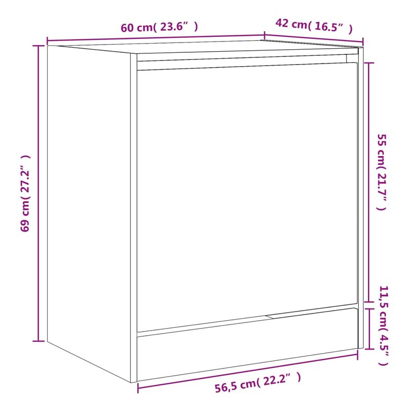Casa si Gradina - Mobilier - Organizare si depozitare - Organizator incaltaminte - Pantofar, alb, 60x42x69 cm, lemn prelucrat - Infinity.ro