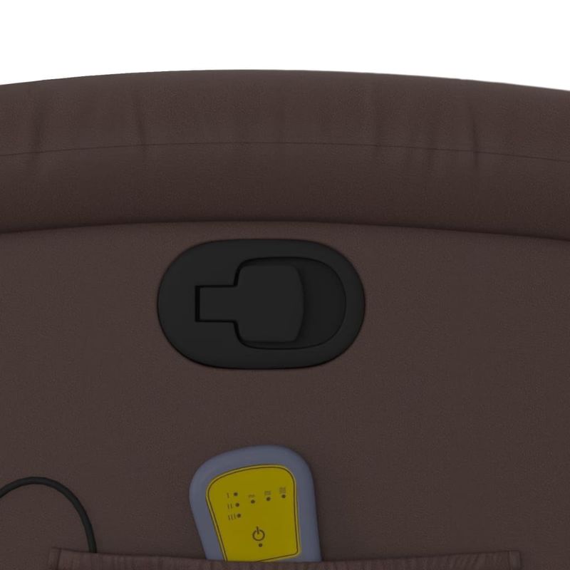 Ingrijire personala si Cosmetice - Sanatate si wellness - Articole wellness - Fotolii de masaj - Fotoliu de masaj rabatabil cu ridicare, maro, piele ecologica - Infinity.ro