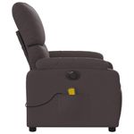 Ingrijire personala si Cosmetice - Sanatate si wellness - Articole wellness - Fotolii de masaj - Fotoliu electric de masaj rabatabil, maro inchis, textil - Infinity.ro