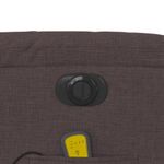 Ingrijire personala si Cosmetice - Sanatate si wellness - Articole wellness - Fotolii de masaj - Fotoliu electric de masaj rabatabil, maro inchis, textil - Infinity.ro