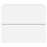 Casa si Gradina - Mobilier - Comode si corpuri - Noptiere - Noptiera montata pe perete cu lumini LED, alb - Infinity.ro