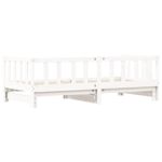 Casa si Gradina - Mobilier - Paturi si accesorii - Paturi - Pat de zi cu extensie, alb, 80x200 cm, lemn masiv de pin - Infinity.ro