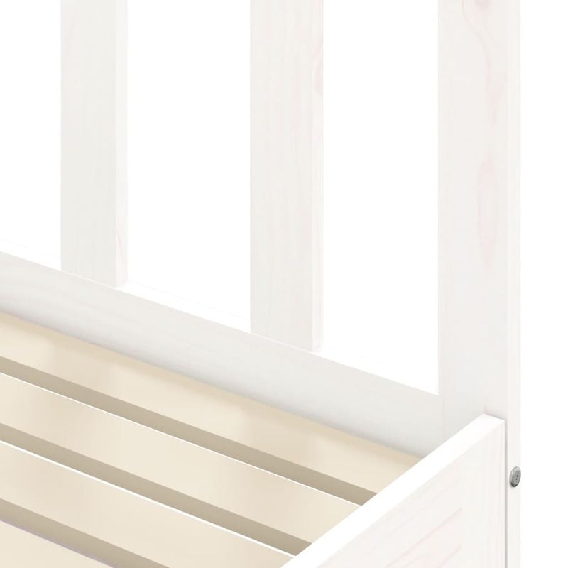 Casa si Gradina - Mobilier - Paturi si accesorii - Paturi - Pat de zi cu extensie, alb, 80x200 cm, lemn masiv de pin - Infinity.ro
