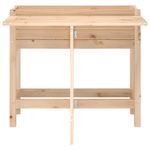 Casa si Gradina - Gradinarit si plante - Plante si ghivece - Ghivece si suporturi - Jardiniera de gradina cu blat pliabil, lemn masiv pin - Infinity.ro