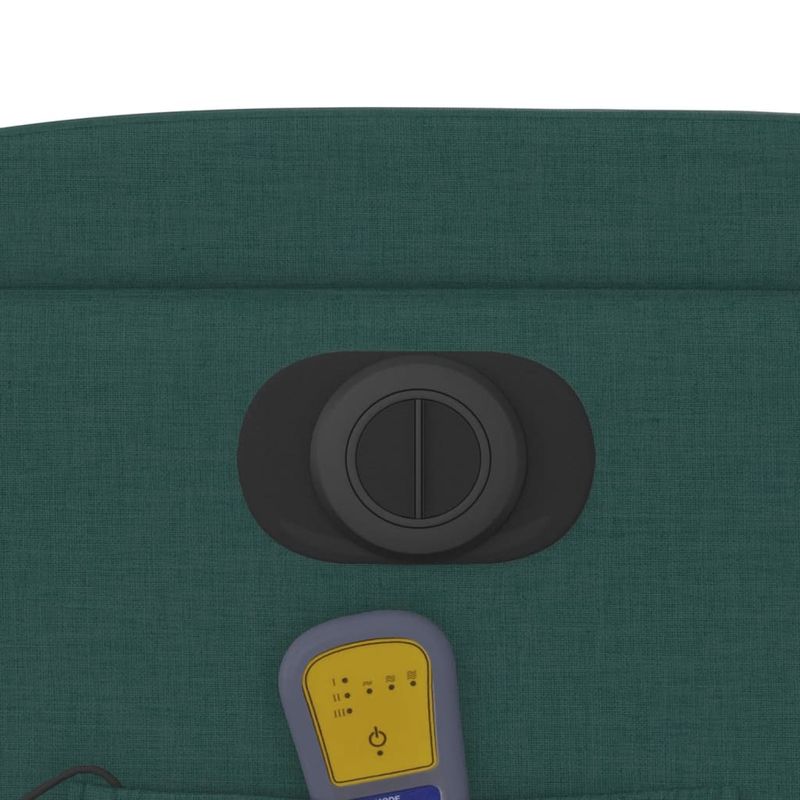 Ingrijire personala si Cosmetice - Sanatate si wellness - Articole wellness - Fotolii de masaj - Fotoliu electric de masaj rabatabil, verde inchis, textil - Infinity.ro