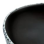 Casa si Gradina - Sanitare - Lavoar baie si accesorii - Lavoare si piedestale - Lavoar de blat, negru si albastru, 47x33x13 cm, ceramica, oval - Infinity.ro