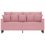 Casa si Gradina - Mobilier - Canapele si coltare - Canapele - Canapea cu 2 locuri, roz, 140 cm, catifea - Infinity.ro