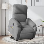 Ingrijire personala si Cosmetice - Sanatate si wellness - Articole wellness - Fotolii de masaj - Fotoliu masaj rabatabil electric cu ridicare, microfibra, model înclinare pe spate electrică - Infinity.ro