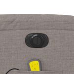 Ingrijire personala si Cosmetice - Sanatate si wellness - Articole wellness - Fotolii de masaj - Fotoliu electric de masaj rabatabil, gri taupe, textil - Infinity.ro