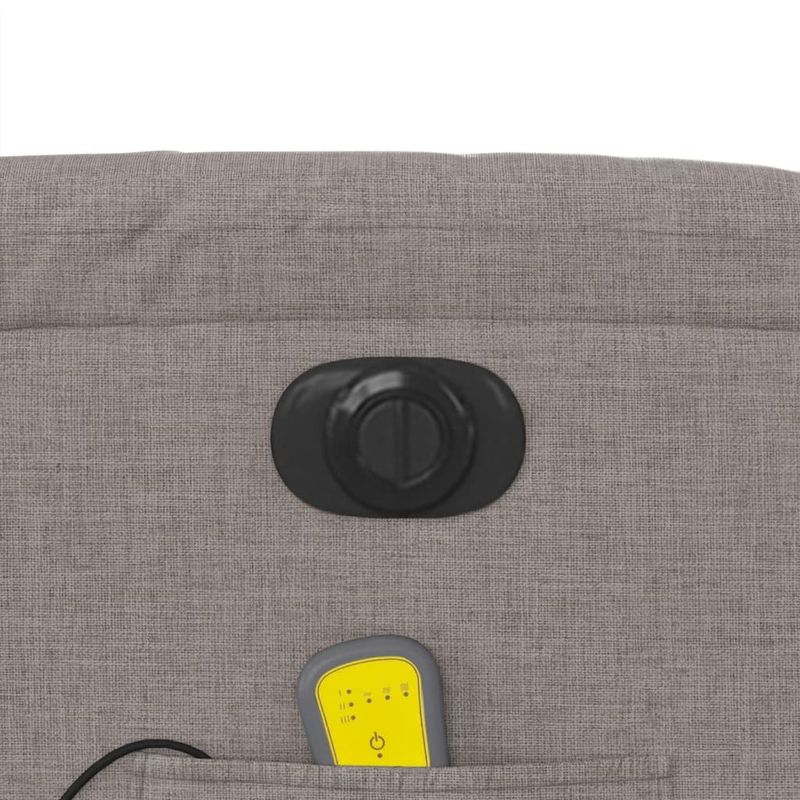 Ingrijire personala si Cosmetice - Sanatate si wellness - Articole wellness - Fotolii de masaj - Fotoliu electric de masaj rabatabil, gri taupe, textil - Infinity.ro