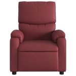 Ingrijire personala si Cosmetice - Sanatate si wellness - Articole wellness - Fotolii de masaj - Fotoliu de masaj electric rabatabil, rosu vin, piele ecologica - Infinity.ro