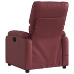 Ingrijire personala si Cosmetice - Sanatate si wellness - Articole wellness - Fotolii de masaj - Fotoliu de masaj electric rabatabil, rosu vin, piele ecologica - Infinity.ro