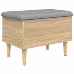 Casa si Gradina - Mobilier - Canapele si coltare - Banchete - Banca de depozitare, stejar sonoma, 62x42x46 cm, lemn prelucrat - Infinity.ro