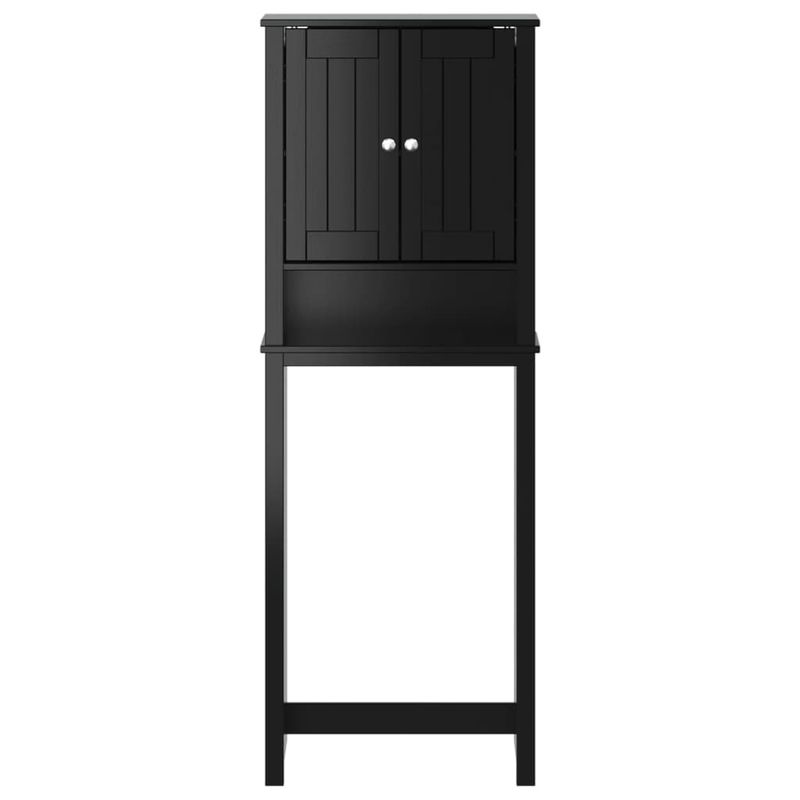 Casa si Gradina - Mobilier - Seturi de mobilier - Seturi baie - Depozitare deasupra toaletei „BERG” negru 60x27x164,5 cm lemn - Infinity.ro