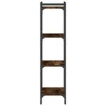 Casa si Gradina - Mobilier - Biblioteci si rafturi - Biblioteci - Biblioteca 4 niveluri stejar afumat 40x30x120 cm lemn prelucrat - Infinity.ro