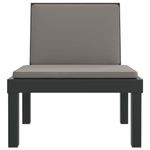 Casa si Gradina - Gradina si terasa - Mobilier exterior - Scaune si sezlonguri gradina - Sezlong cu perne, antracit, PP - Infinity.ro