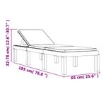 Casa si Gradina - Gradina si terasa - Mobilier exterior - Scaune si sezlonguri gradina - Sezlong cu perne, antracit, PP - Infinity.ro