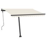 Casa si Gradina - Gradina si terasa - Umbrele si pavilioane - Umbrele - Set stalp pentru copertina, antracit, 300x245 cm, fier - Infinity.ro