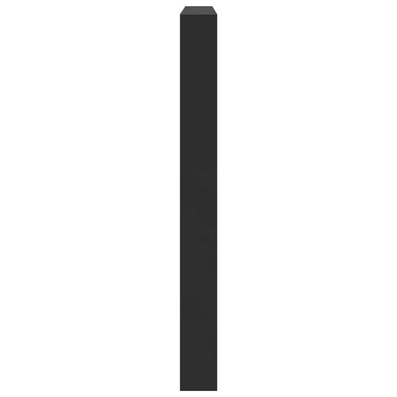 Casa si Gradina - Mobilier - Organizare si depozitare - Organizator incaltaminte - Pantofar cu oglinda, 5 niveluri, negru, 63x17x169,5 cm - Infinity.ro