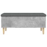 Casa si Gradina - Mobilier - Canapele si coltare - Banchete - Banca de depozitare, gri beton, 102x42x46 cm, lemn prelucrat - Infinity.ro