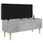 Casa si Gradina - Mobilier - Canapele si coltare - Banchete - Banca de depozitare, gri beton, 102x42x46 cm, lemn prelucrat - Infinity.ro