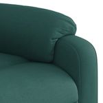 Casa si Gradina - Mobilier - Scaune si fotolii - Fotolii - Fotoliu rabatabil ridicare pe verticala, verde inchis, textil - Infinity.ro