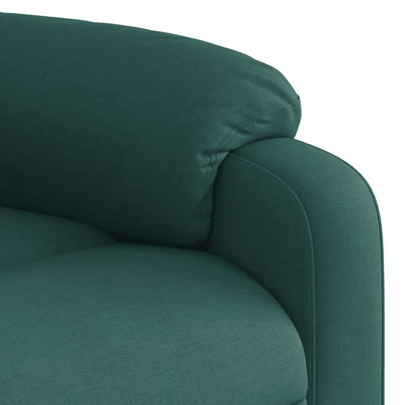 Casa si Gradina - Mobilier - Scaune si fotolii - Fotolii - Fotoliu rabatabil ridicare pe verticala, verde inchis, textil - Infinity.ro