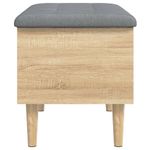 Casa si Gradina - Mobilier - Canapele si coltare - Banchete - Banca de depozitare, stejar sonoma, 62x42x46 cm, lemn prelucrat - Infinity.ro