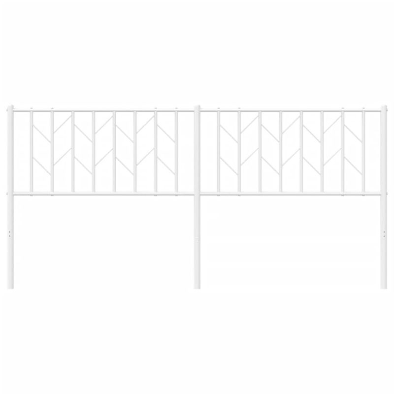 Casa si Gradina - Mobilier - Paturi si accesorii - Accesorii paturi - Tablie de pat metalica, alb, 180 cm - Infinity.ro