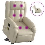 Ingrijire personala si Cosmetice - Sanatate si wellness - Articole wellness - Fotolii de masaj - Fotoliu electric masaj rabatabil cu ridicare, crem - Infinity.ro