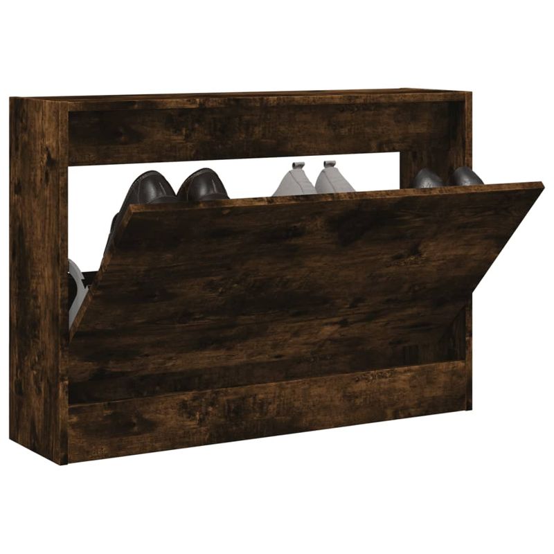 Casa si Gradina - Mobilier - Organizare si depozitare - Organizator incaltaminte - Pantofar, stejar fumuriu, 80x21x57 cm, lemn compozit - Infinity.ro