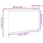 Casa si Gradina - Mobilier - Organizare si depozitare - Organizator incaltaminte - Pantofar, stejar fumuriu, 80x21x57 cm, lemn compozit - Infinity.ro