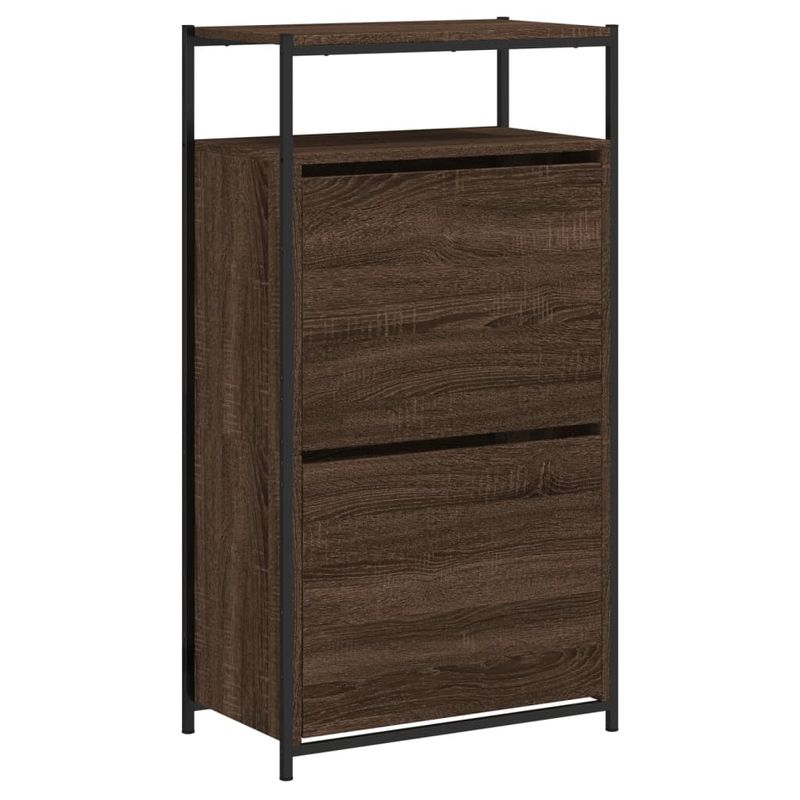 Casa si Gradina - Mobilier - Organizare si depozitare - Organizator incaltaminte - Pantofar, stejar maro, 60x34x112 cm, lemn compozit - Infinity.ro