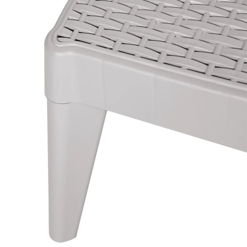 Casa si Gradina - Gradina si terasa - Mobilier exterior - Scaune si sezlonguri gradina - Sezlong, gri , 186x60x29 cm, PP - Infinity.ro