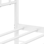 Casa si Gradina - Mobilier - Paturi si accesorii - Paturi - Cadru de pat metalic cu tablie de cap/picioare, alb, 193x203 cm - Infinity.ro
