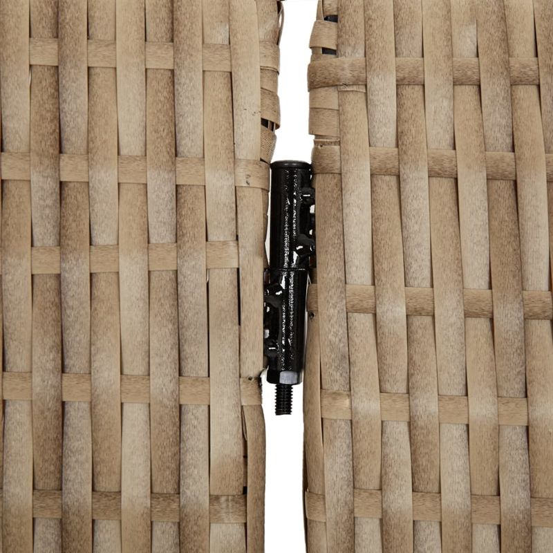 Casa si Gradina - Decoratiuni - Pereti despartitori si paravane - Separator de camera cu 5 panouri, bej, poliratan, model țesătură plină, mărime 245x200 cm - Infinity.ro