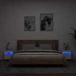 Casa si Gradina - Mobilier - Comode si corpuri - Comode - Comode TV de perete cu lumini LED, 2 buc., alb, 40x30x40 cm - Infinity.ro