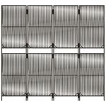 Casa si Gradina - Decoratiuni - Pereti despartitori si paravane - Separator de camera cu 4 panouri, poliratan, model țesătură cu linii, mărime 196x180 cm - Infinity.ro