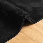 Casa si Gradina - Textile si covoare - Covoare - Covoare casa - Covor HUARTE, fir scurt, moale si lavabil, negru, 120x120 cm - Infinity.ro