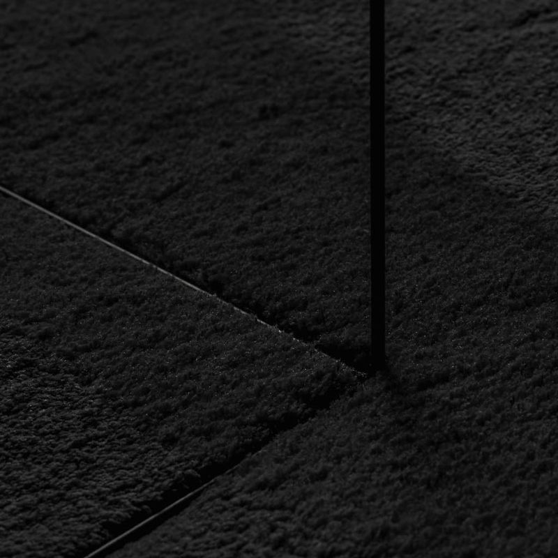 Casa si Gradina - Textile si covoare - Covoare - Covoare casa - Covor HUARTE, fir scurt, moale si lavabil, negru, 120x120 cm - Infinity.ro