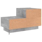 Casa si Gradina - Mobilier - Comode si corpuri - Noptiere - Noptiera cu lumini LED, gri beton, 70x36x40,5 cm - Infinity.ro