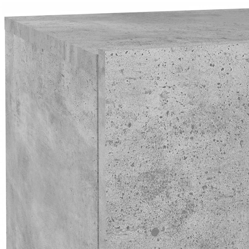 Casa si Gradina - Mobilier - Comode si corpuri - Noptiere - Noptiera cu lumini LED, gri beton, 70x36x40,5 cm - Infinity.ro